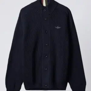 Aeronautica Militare Strickjacke 9 242MA1454L409_08380 aeronauticamilitare 242ma1454l409 08380 ribbed cotton cardigan 3 1