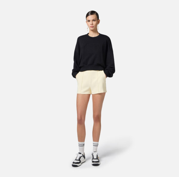 Elisabetta Franchi Shorts aus Crêpe mit Kontrast-Piping