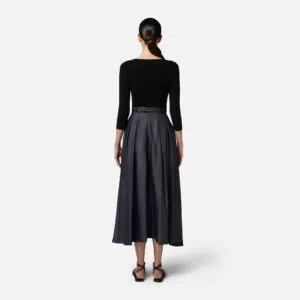 Elisabetta Franchi Pullover im Mikroripp-Design mit Tasche 8 MK62B51E2 MK62B51E2 110 6 D