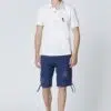 Aeronautica Militare Anti-G-Bermuda aus Indigo-Baumwolle 9 E78GAQ704-EN0309_E899 aeronauticamilitare 251be252ct3507 13137 anti g bermuda shorts in indigo cotton 1 2