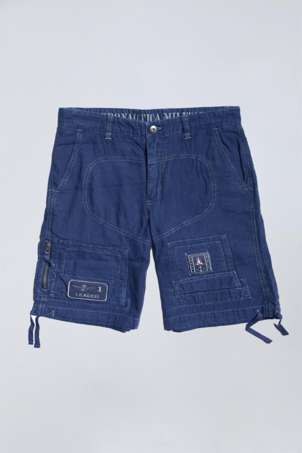 Aeronautica Militare Anti-G-Bermuda aus Indigo-Baumwolle – Bild 9