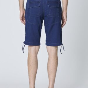 251BE252CT3507 aeronauticamilitare 251be252ct3507 13137 anti g bermuda shorts in indigo cotton 4 2