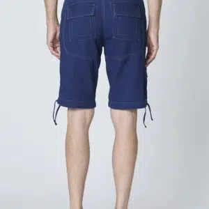 Aeronautica Militare Anti-G-Bermuda aus Indigo-Baumwolle 11 251BE252CT3507 aeronauticamilitare 251be252ct3507 13137 anti g bermuda shorts in indigo cotton 4 2