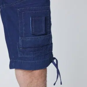 Aeronautica Militare Anti-G-Bermuda aus Indigo-Baumwolle 13 251BE252CT3507 aeronauticamilitare 251be252ct3507 13137 anti g bermuda shorts in indigo cotton 6 2