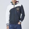 251BE250CT3502 aeronauticamilitare 251fe2007f419 94618 color block hoodie with removable hood 1 2