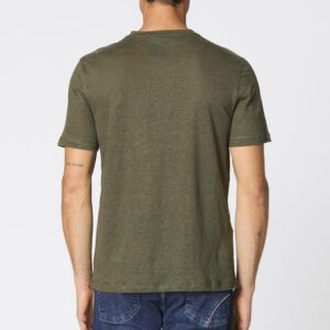 251TS2402J679 aeronauticamilitare 251ts2402j679 07293 crew neck linen t shirt with pocket 2 2
