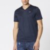 251TS2402J679 aeronauticamilitare 251ts2418j683 08184 v neck t shirt in mercerized cotton 1 2