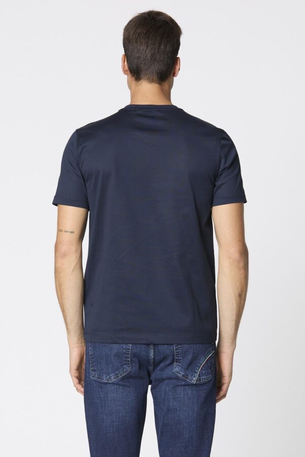 Aeronautica Militare T-Shirt mit V-Ausschnitt aus merzerisierter Baumwolle – Bild 2