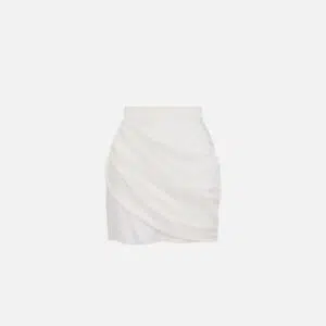 Elisabetta Franchi Rock aus Satin Envers mit Schärpe 9 GO13053E2 GO13053E2 360 1 D