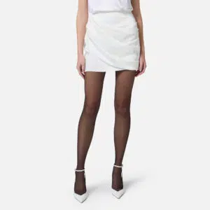 Elisabetta Franchi Rock aus Satin Envers mit Schärpe 6 GO13053E2 GO13053E2 360 4 D