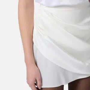 Elisabetta Franchi Rock aus Satin Envers mit Schärpe 7 GO13053E2 GO13053E2 360 5 D