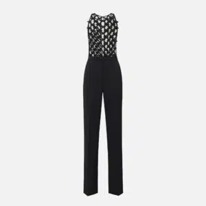Elisabetta Franchi Jumpsuit aus leichtem Crêpe mit Schleifen 9 TU05053E2 TU05053E2 110 1 D