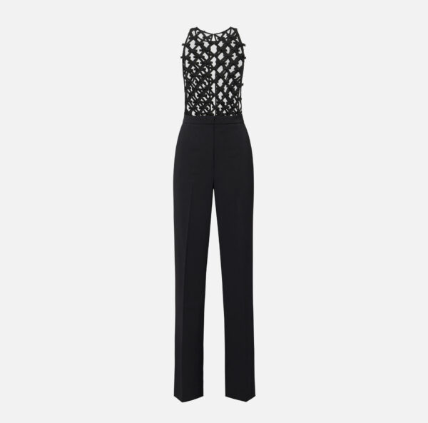 Elisabetta Franchi Jumpsuit aus leichtem Crêpe mit Schleifen – Bild 5