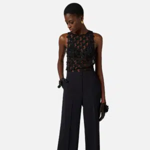 Elisabetta Franchi Jumpsuit aus leichtem Crêpe mit Schleifen 6 TU05053E2 TU05053E2 110 4 D