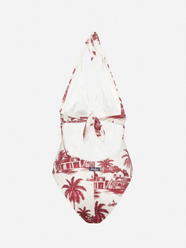 MC2 Saint Barth Marylin Badeanzug mit Toile de Jouy Print – Bild 5