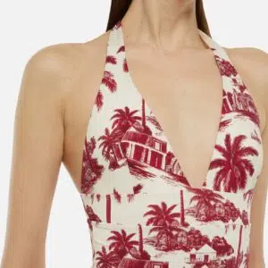 MC2 Saint Barth Marylin Badeanzug mit Toile de Jouy Print 7 MARN001 / 02735H UID MARN00102735H WOMAN ONEPIECE WHITE 0 AIBYRICKDICK 20250324153500 2