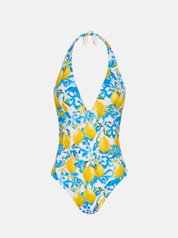 MC2 Saint Barth Badeanzug Marylin mit Maiolica Print – Bild 3