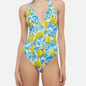 MC2 Saint Barth Badeanzug Marylin mit Maiolica Print