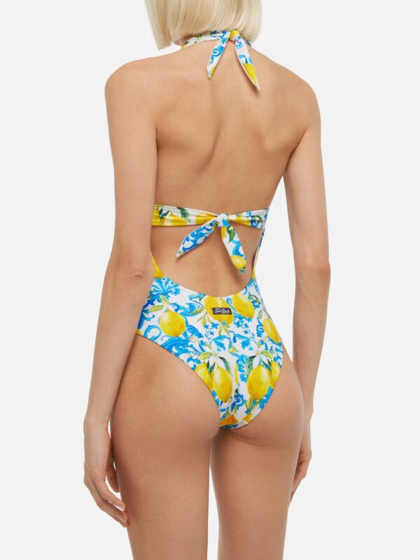 MC2 Saint Barth Badeanzug Marylin mit Maiolica Print – Bild 2