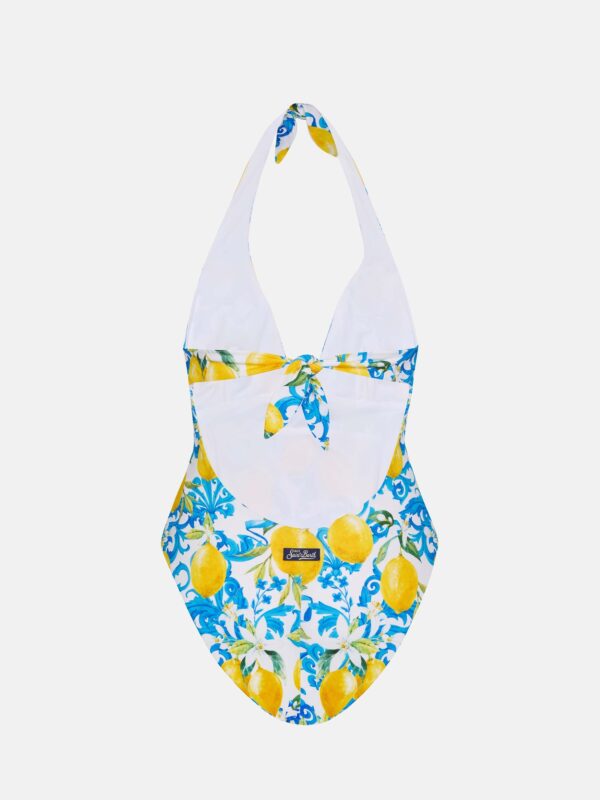 MC2 Saint Barth Badeanzug Marylin mit Maiolica Print – Bild 4