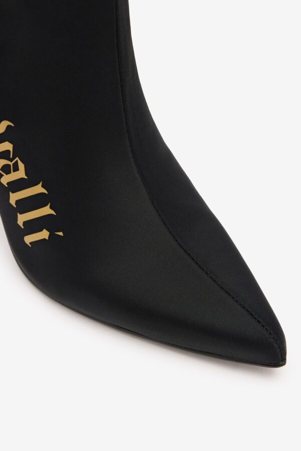 Just Cavalli Stiefeletten mit spitzer Spitze und Logo – Bild 5