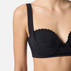 Elisabetta Franchi Top aus doppellagigem Stretch-Crêpe mit Feston-Stickerei 7 TO03752E2_110 TO03752E2 110 5 D