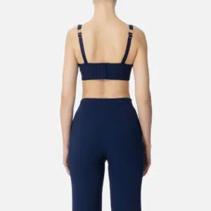 Elisabetta Franchi Top aus doppellagigem Stretch-Crêpe mit Feston-Stickerei 5 TO03752E2_DC8 TO03752E2 DC8 3