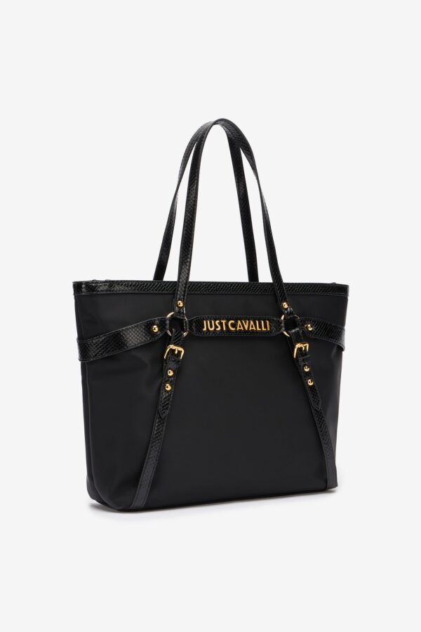 Just Cavalli Shopper-Tasche mit Riemen – Bild 3