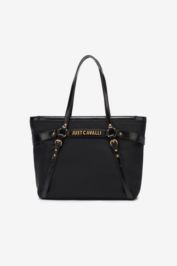 Just Cavalli Shopper-Tasche mit Riemen – Bild 2