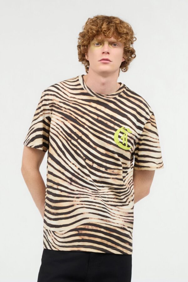 Just Cavalli T-Shirt mit Dschungel- und Monogramm-Print – Bild 2