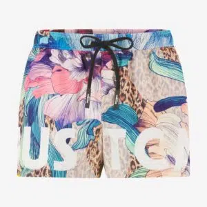Just Cavalli Badeshorts mit Blumen- und Jaguarfell-Print 13 UFT080-UF119-E0103 UFT080UF119E0103 ECOM STILL