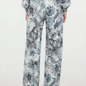 Just Cavalli Bedruckte Palazzo-Hose 9 UFT092-UF131-L0470 UFT092UF131L0470 ECOM BACK