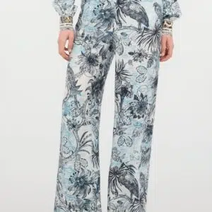 Just Cavalli Bedruckte Palazzo-Hose 8 UFT092-UF131-L0470 UFT092UF131L0470 ECOM FRONT