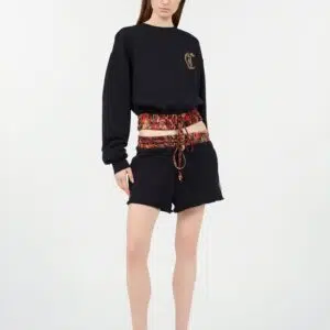 Just Cavalli Shorts mit Python-Print am Bund