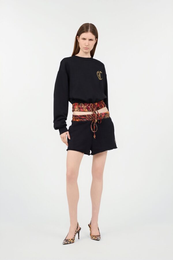 Just Cavalli Shorts mit Python-Print am Bund