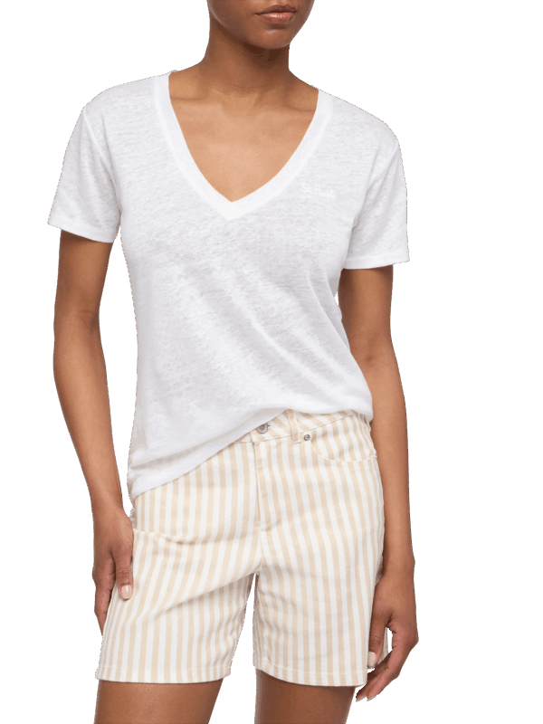 MC2 Saint Barth Eloise T-Shirt aus Leinenjersey