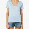 MC2 Saint Barth Eloise T-Shirt aus Leinenjersey 9 ELOI001 / 01338F UID ELOI00101791F WOMAN T SHIRT SKY 1