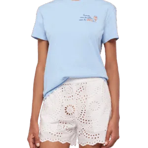 MC2 Saint Barth Emilie T-Shirt mit Guarda come Dondolo con lo Spritz Stickerei