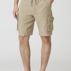 251BE254CT3508 aeronauticamilitare 251be254ct3508 57590 linen cargo bermuda shorts 2 2