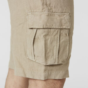 251BE254CT3508 aeronauticamilitare 251be254ct3508 57590 linen cargo bermuda shorts 6 2