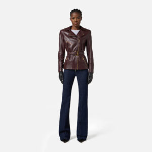 Elisabetta Franchi Bikerjacke aus Leder