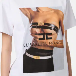 Elisabetta Franchi T-Shirt aus Baumwoll-Jersey mit Foto-Print 8 MA02456E2 MA02456E2 270 5 D