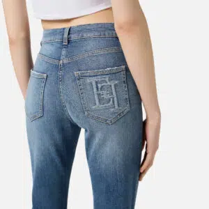 Elisabetta Franchi Jeans mit Präge-Logo 8 PJ07N56E2 PJ07N56E2 192 5 D