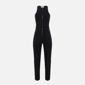 Elisabetta Franchi Jumpsuit aus doppellagigem Crêpe mit Reissverschlussdetails 9 TU05556E2 TU05556E2 110 1 D