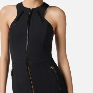 Elisabetta Franchi Jumpsuit aus doppellagigem Crêpe mit Reissverschlussdetails 6 TU05556E2 TU05556E2 110 5 D