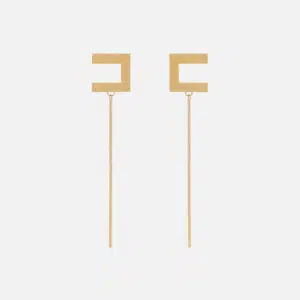 Elisabetta Franchi Ohrringe mit Logo und Stäbchen 3 OR12M56E2 or12m56e2 u95 1 d