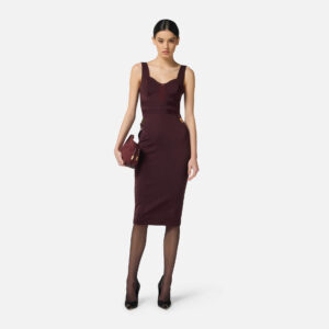 Elisabetta Franchi Bustier-Kleid aus bielastischem Gewebe