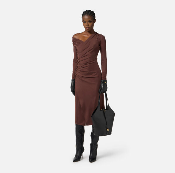 Elisabetta Franchi Kleid aus Jersey mit Schmuckknöpfen
