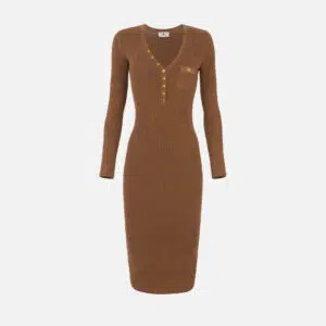 Elisabetta Franchi Rippstrick-Kleid mit kleiner Tasche 9 AM10B56E2 AM10B56E2 EC1 1 D