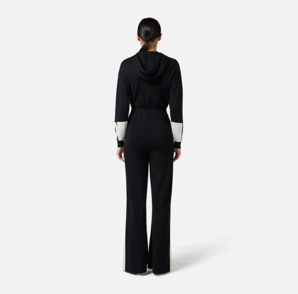 Elisabetta Franchi Jumpsuit aus Viskose mit glänzenden Streifen – Bild 3